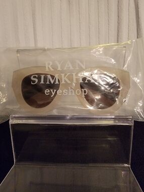 Ryan Simkhai Eyeshop Cream Sunglasses